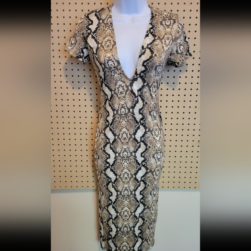 Snaken print dress